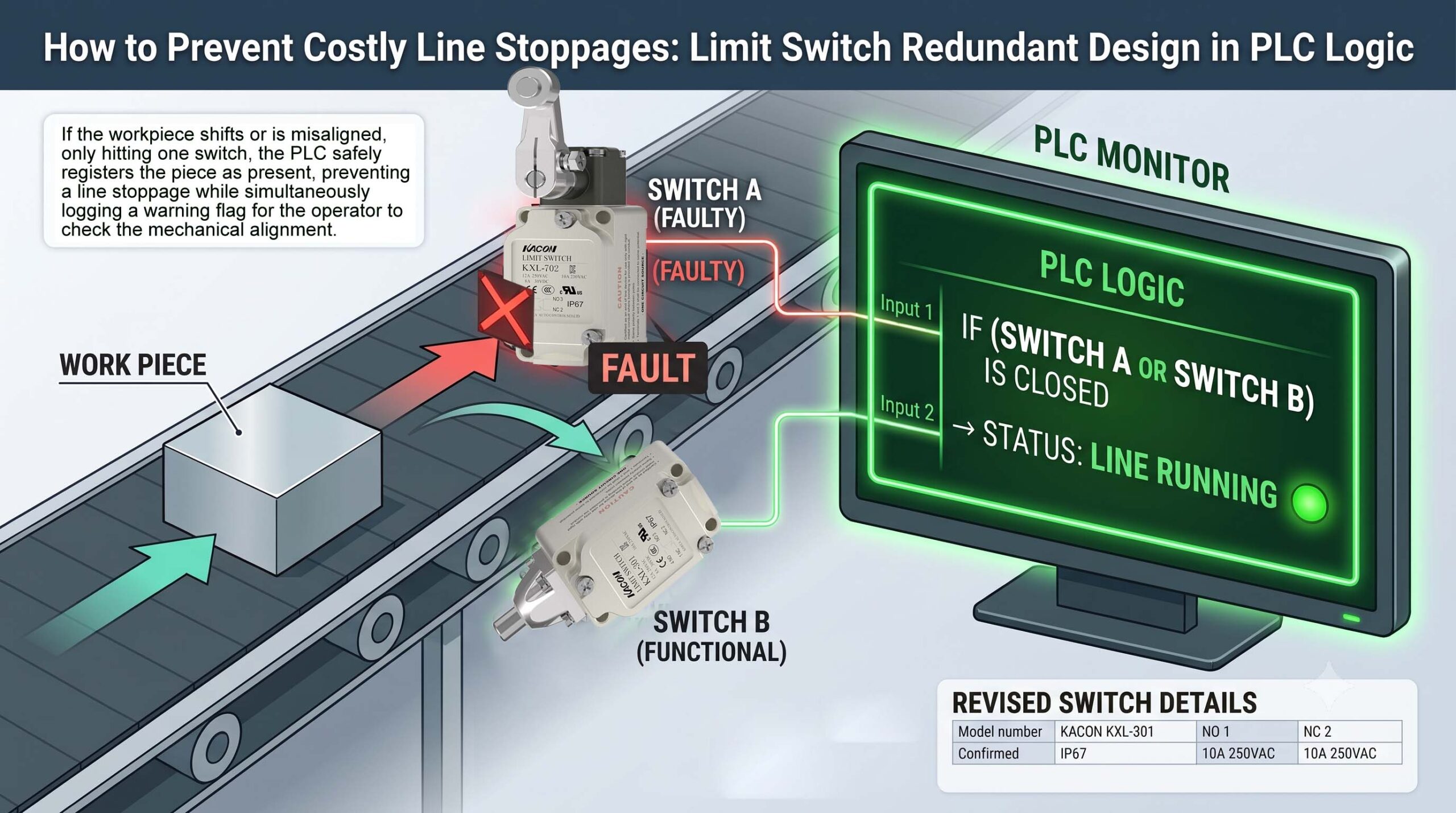 Limit Switch PLC Logic Detection