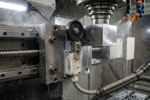 limit switch installed in a harsh CNC