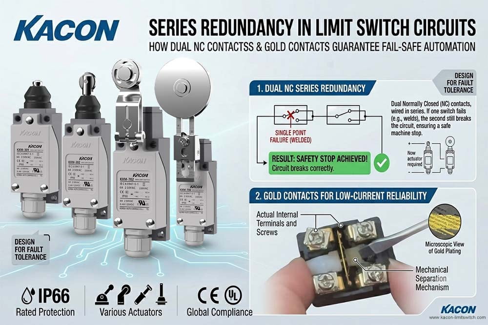 Series Redundancy in Limit Switch Circuits