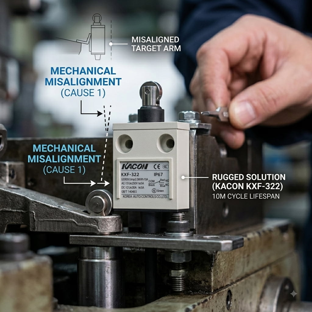 Kacon KXL Series heavy duty industrial limit switch die-cast housing