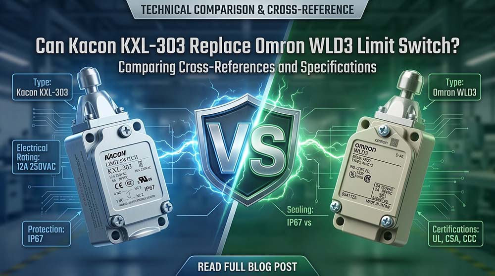 Kacon KXL-303 Replace Omron WLD3 Limit Switch
