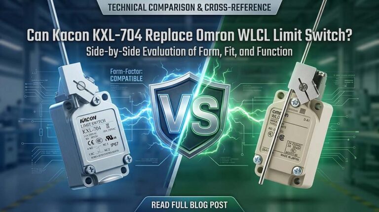 Kacon KXL-704 and Omron WLCL Limit Switch