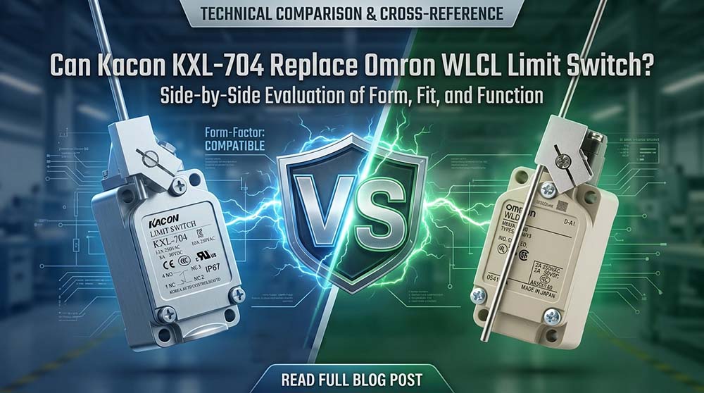 Kacon KXL-704 and Omron WLCL Limit Switch