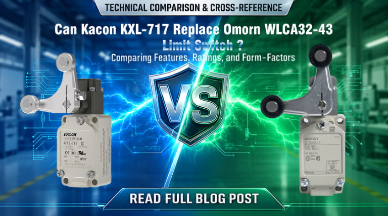 Can Kacon KXL-717 Replace Omron WLCA32-43 Limit Switch?